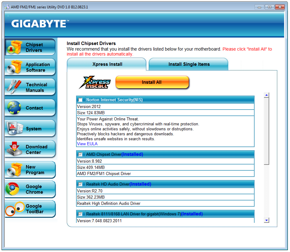 gigabyte app center utility download